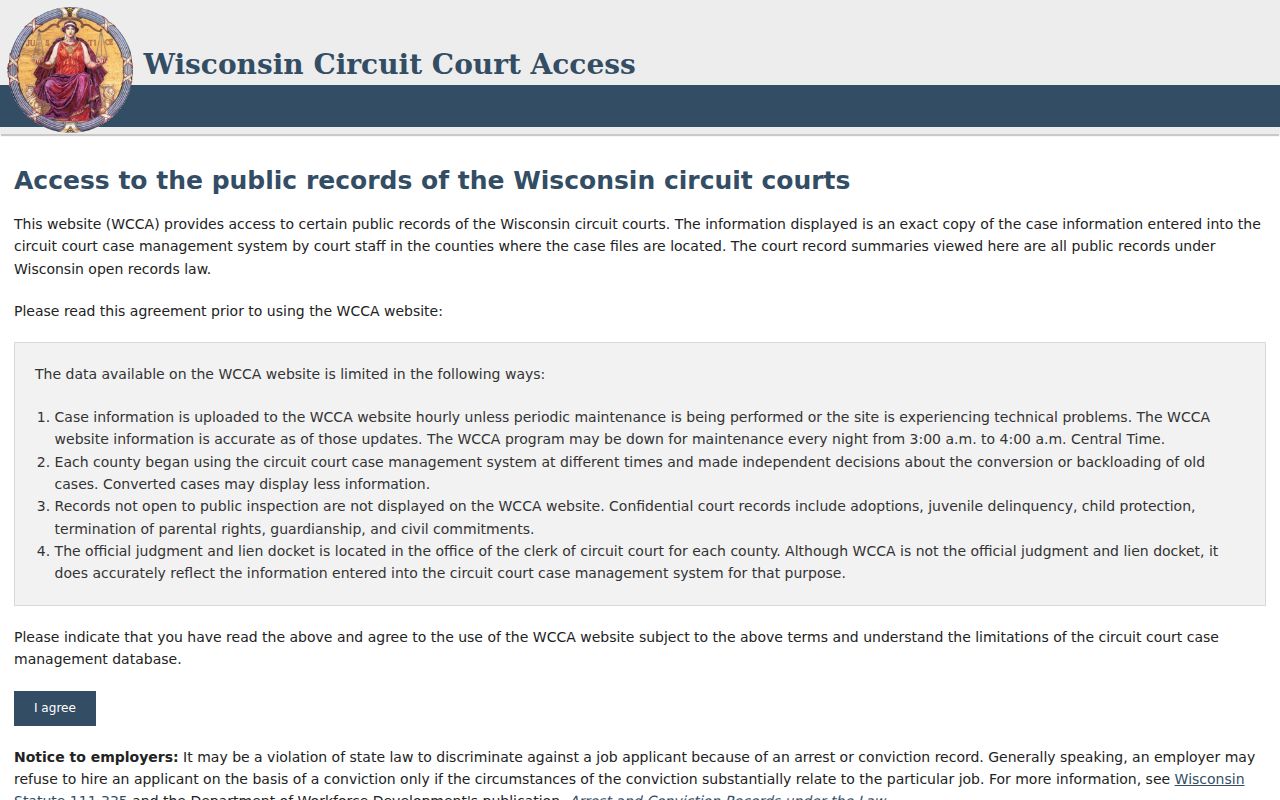 Sheboygan residents directory WCCA court search