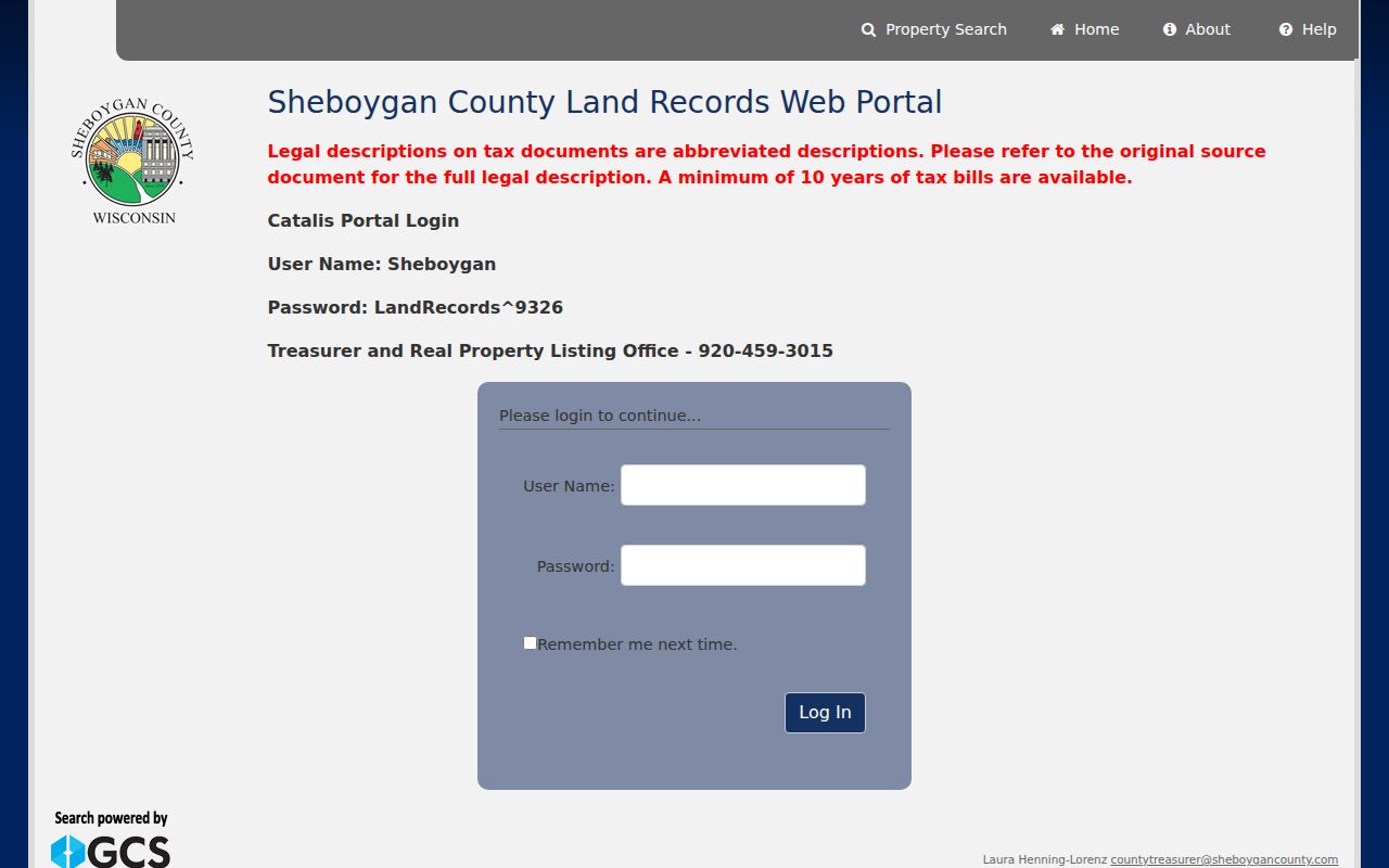 Sheboygan residents directory property search screen